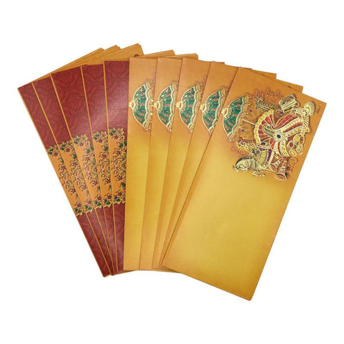 Envelopes Envelope Money holder Diwali Wedding Gift Card Pack of 10 Yellow