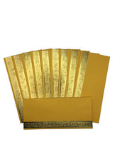 Load image into Gallery viewer, Envelopes Envelope Money holder Diwali Wedding Gift Card Pack of 10 Yellow