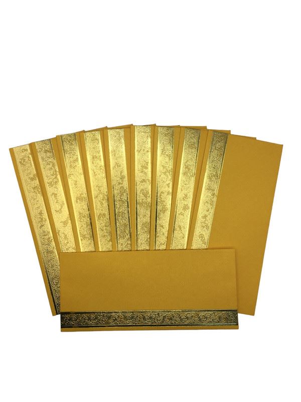 Envelopes Envelope Money holder Diwali Wedding Gift Card Pack of 10 Yellow