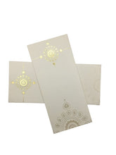 Load image into Gallery viewer, Envelopes Envelope Money holder Diwali Wedding Gift Card Pack of 10 White