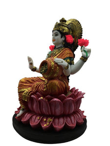 Laxmi Hindu God Hindu God laxmi fiber idol  Pink