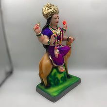 Load image into Gallery viewer, Ambe maa,Ambaji, Durga ma, Bengali Durga ma statue,idol,murti,mud idol Purple