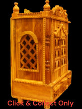 Load image into Gallery viewer, Wooden Temple,Mandir,Hand made temple,Office &amp; Home Temple Grey