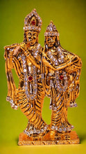 Load image into Gallery viewer, Radha Krishna Idol Showpiece Murti Gifts Home Decor ( 3cm x 1.8cm x 0.5cm) Gold