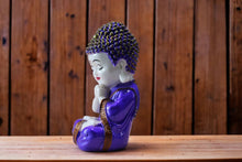 Load image into Gallery viewer, Buddha buddh buddha sitting medium Showpiece Home decore OrangeBlueBlue