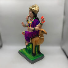 Load image into Gallery viewer, Ambe maa,Ambaji, Durga ma, Bengali Durga ma statue,idol,murti,mud idol Purple