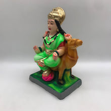 Load image into Gallery viewer, Ambe maa,Ambaji, Durga ma, Bengali Durga ma statue,idol,murti,mud idol Green