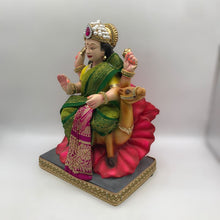 Load image into Gallery viewer, Ambe maa,Ambaji, Durga ma, Bengali Durga ma statue,idol,murti,mud idol Green