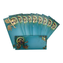 Load image into Gallery viewer, Envelopes Envelope Money holder Diwali Wedding Gift Card Pack of 10 Blue