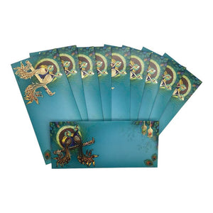 Envelopes Envelope Money holder Diwali Wedding Gift Card Pack of 10 Blue