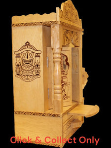 Wooden Temple,Mandir,Hand made temple,Office & Home Temple Printed