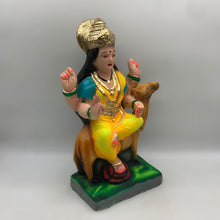 Load image into Gallery viewer, Ambe maa,Ambaji, Durga ma, Bengali Durga ma statue,idol,murti,mud idol Yellow