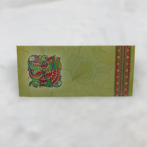 Envelopes Envelope Money holder Diwali Wedding Gift Card Pack of 10 Green