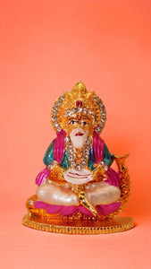 Sindhi Lord God Jhulelal Sai Idol Murti Statue decor Gold