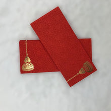 Load image into Gallery viewer, Envelopes Envelope Money holder Diwali Wedding Gift Card Pack of 10 Red