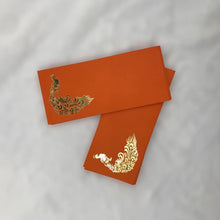 Load image into Gallery viewer, Envelopes Envelope Money holder Diwali Wedding Gift Card Pack of 10 Orange