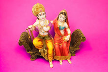 Load image into Gallery viewer, Radhe Krishna Hindu God Hindu fiber idol Mixcolor