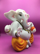 Load image into Gallery viewer, Ganesh Ganesha Ganpati Ganapati Hindu God Hindu God Ganesh fiber idol White