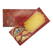 Load image into Gallery viewer, Envelopes Envelope Money holder Diwali Wedding Gift Card Pack of 10 Red yellow