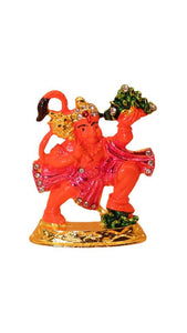 Lord Bahubali Hanuman Idol for home,car decore (2cm x 1.5cm x 0.5cm) Orange
