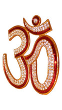 Load image into Gallery viewer, Hindu Religious Symbol OM Idol for Home,Car,Office ( 3.5cm x 3cm x 0.5cm) Red