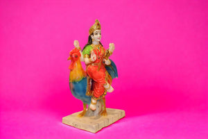 Bahuchar Maa Idol Murti Statue for Pooja | Gift | Home | Temple Black WhiteRed