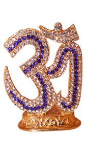 Hindu Religious Symbol OM Idol for Home,Car,Office ( 2cm x 1.5cm x 0.8cm) Blue