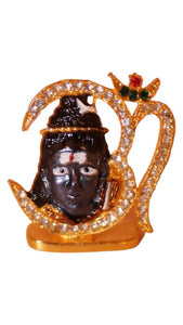 Hindu Religious Symbol Om Shiv Idol for Home,Office(1.3cm x1.5cm x0.5cm) Gold
