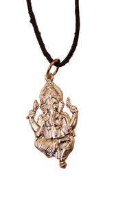 Religious Hindu Idol God Ganesh Pendant Necklace Chain For Men And Women Silver