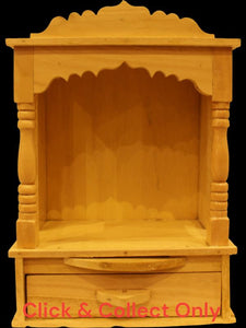 Wooden Temple,Mandir,Hand made temple,Office & Home Temple Yellow White