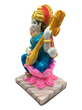 Load image into Gallery viewer, Hindu God Saraswati Statue Idol For Home Temple Home DecorBlue, Red