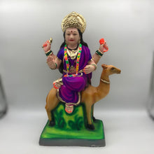 Load image into Gallery viewer, Ambe maa,Ambaji, Durga ma, Bengali Durga ma statue,idol,murti,mud idol Purple