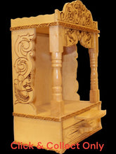 Load image into Gallery viewer, Wooden Temple,Mandir,Hand made temple,Office &amp; Home Temple Yellow White