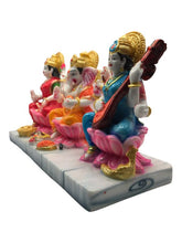 Load image into Gallery viewer, Laxmi ,ganesh, saraswati Hindu God Hindu God laxmi fiber idol  Mixcolor