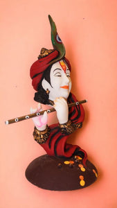 Lord Krishna,Bal gopal Statue,Home,Temple,Office decore (18.5cm x7cm x7cm) Black