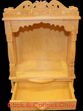 Load image into Gallery viewer, Wooden Temple,Mandir,Hand made temple,Office &amp; Home Temple Yellow White