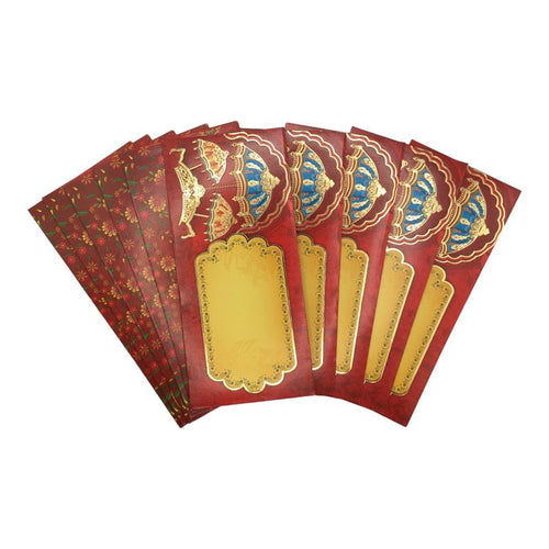 Envelopes Envelope Money holder Diwali Wedding Gift Card Pack of 10 Red yellow