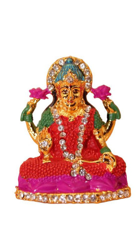 Laxmi Hindu God Hindu God laxmi fiber idol Gold