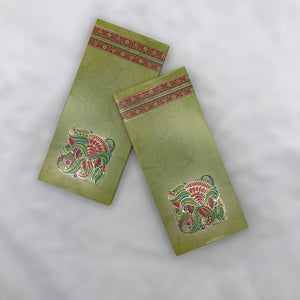 Envelopes Envelope Money holder Diwali Wedding Gift Card Pack of 10 Green