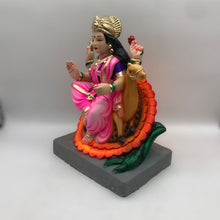 Load image into Gallery viewer, Ambe maa,Ambaji, Durga ma, Bengali Durga ma statue,idol,murti,mud idol Pink