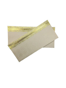 Envelopes Envelope Money holder Diwali Wedding Gift Card Pack of 10 White Gold