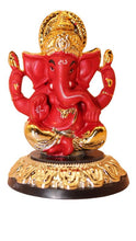 Load image into Gallery viewer, Ganesh Bhagwan Ganesha Statue Ganpati for Home Decor Red