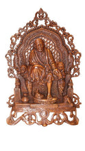 Load image into Gallery viewer, Sai Baba WALL HANGING &amp; TABLE SHOWPIECE FIGURINE STATUE FOR HOME DECOR Copper