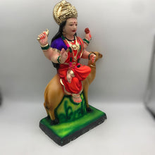 Load image into Gallery viewer, Ambe maa,Ambaji, Durga ma, Bengali Durga ma statue,idol,murti,mud idol Orange