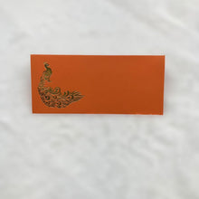 Load image into Gallery viewer, Envelopes Envelope Money holder Diwali Wedding Gift Card Pack of 10 Orange