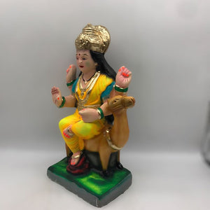 Ambe maa,Ambaji, Durga ma, Bengali Durga ma statue,idol,murti,mud idol Yellow