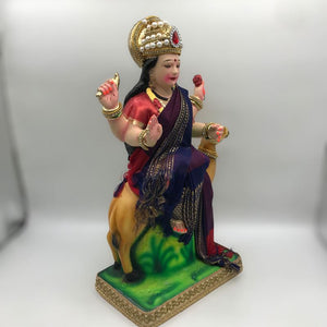 Ambe maa,Ambaji, Durga ma, Bengali Durga ma statue,idol,murti,mud idol Voilet