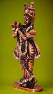 Lord Krishna,Bal gopal Statue,Home,Temple,Office decore(3cm x1.5cm x0.8cm)Brown