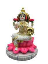 Load image into Gallery viewer, Laxmi Hindu God Hindu God laxmi fiber idol  White