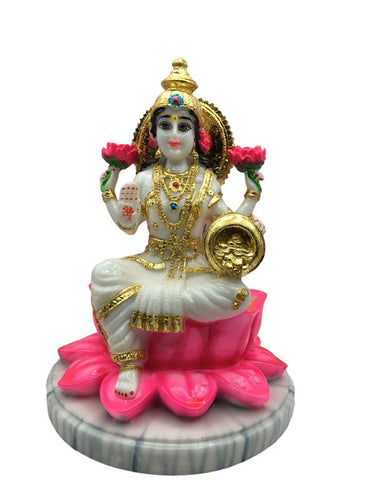 Laxmi Hindu God Hindu God laxmi fiber idol  White